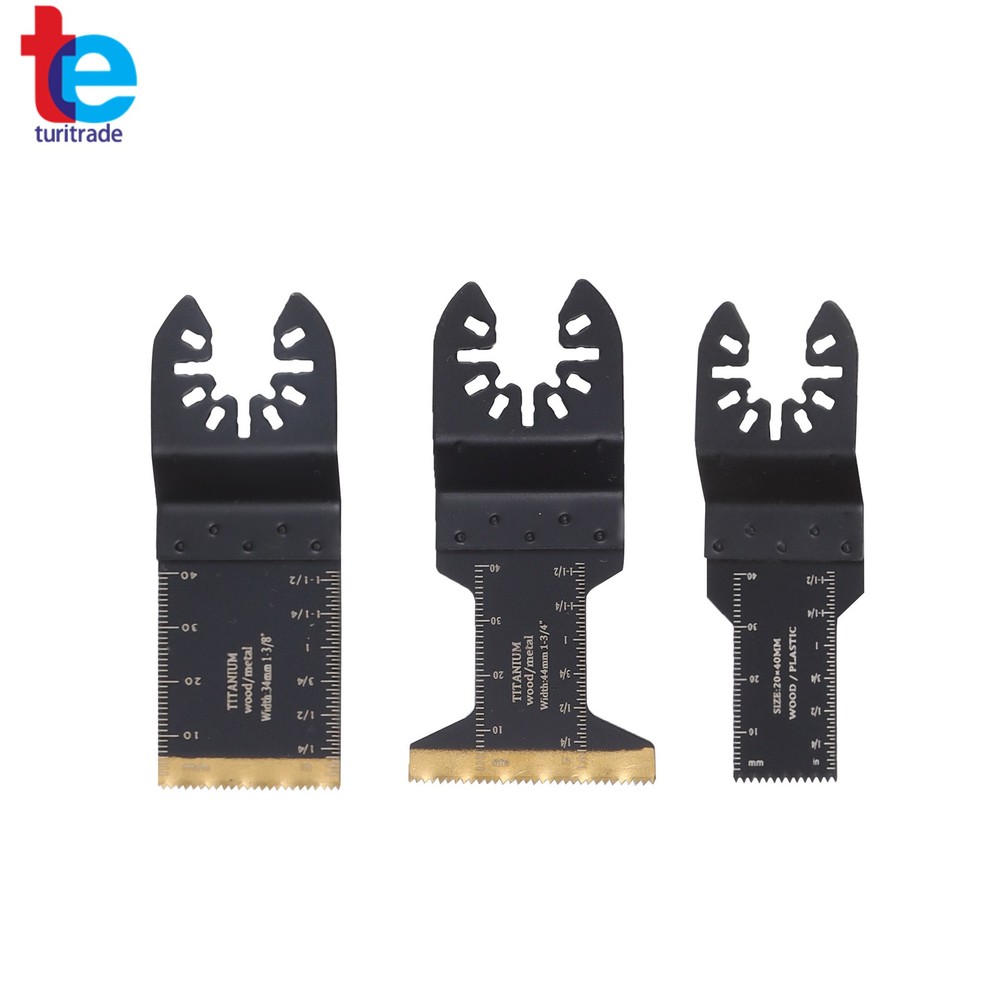 104 PCS Multitool Cutting Blades Kit Quick Release Oscillating Saw Blades