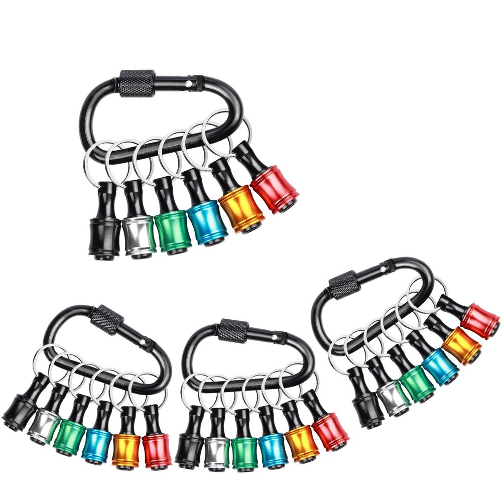 24PCS 1/4 Hex Shank Drill Bit Holder Keychain Extension Bar Quick Release Bit...