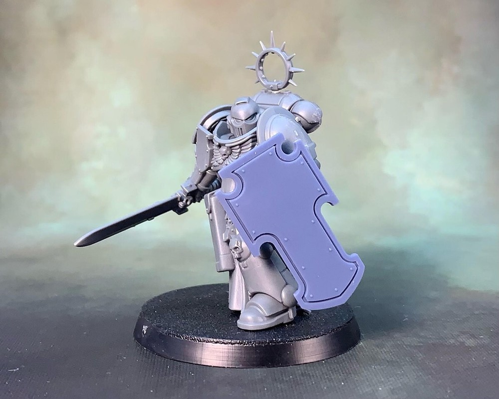 Tower Shield Blank Basic A Left - compatible w 40k Primaris stormshield