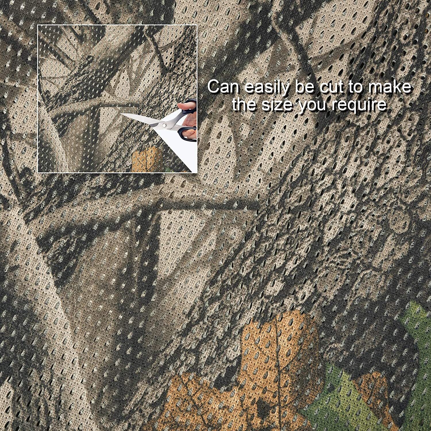 Camo Netting Burlap Cradle Military Camouflage Mesh Netting for Camping Hunting