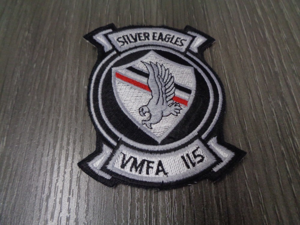 USMC VMFA-115 Fighter Attack Squadron SILVER EAGLES PATCH COLOR