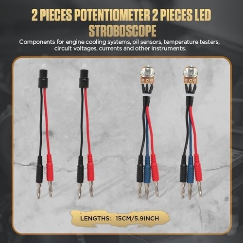 68PCS Multimeter Test Leads Kit - Replaceable Probes, Alligator Clips, Banana Pl