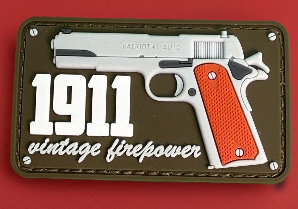 1911 Tan FDE Morale Hook Loop Patch Wilson Combat Kimber Dan Wesson Les Bear