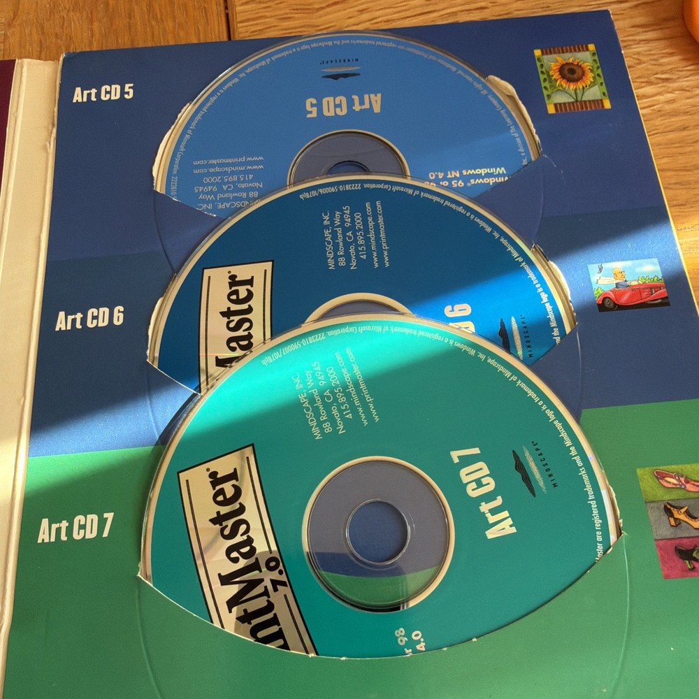 PrintMaster Platinum 7.0 Windows 95 98 NT 4.0 Install Program 9 CDs Software