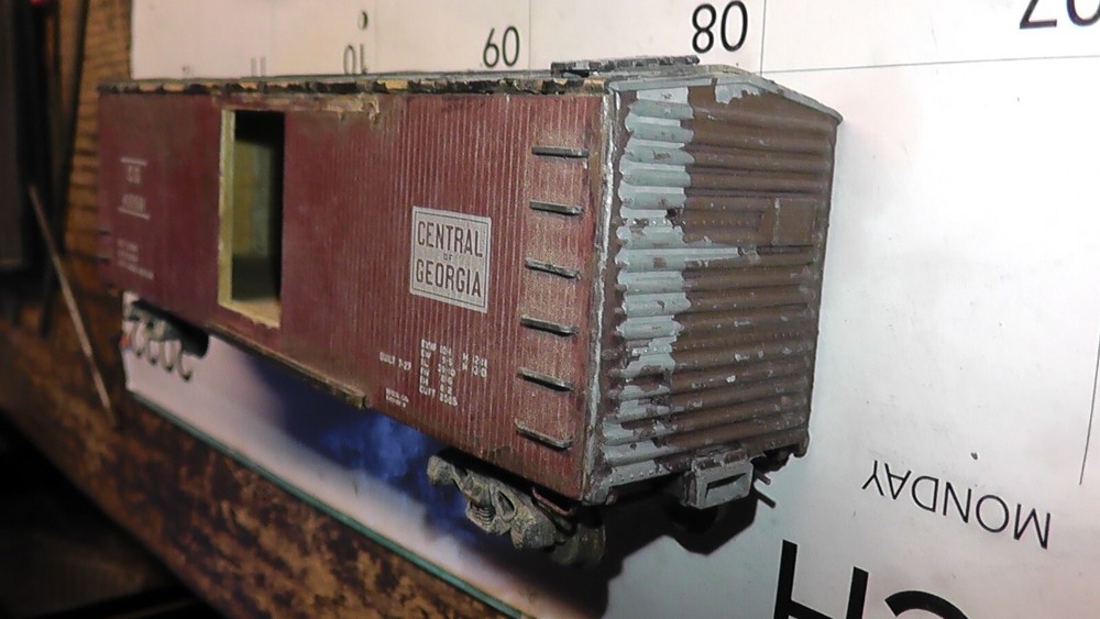 old 1950s freight car ho central georgia