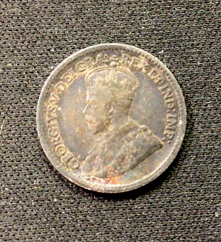 1919 Canada Silver! 5 Cents. ENN Coins
