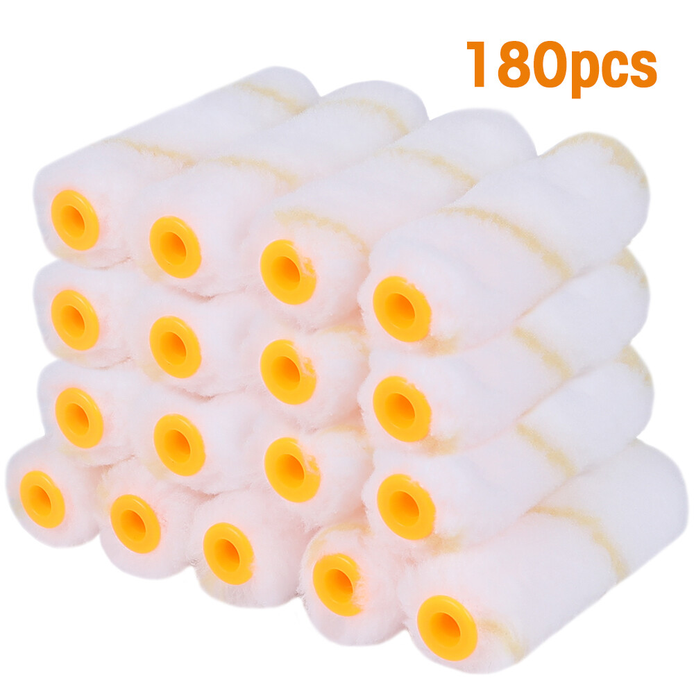 180Pieces Paint Roller Covers 1/2 x 4" Microfiber Roller Paint Brush Roller Naps