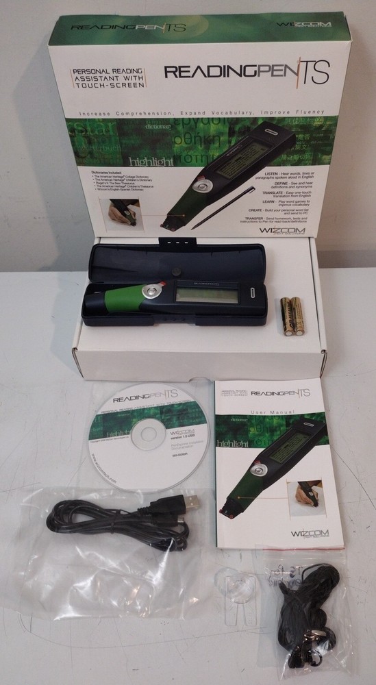 Wizcom ReadingPen TS Text reader ( Personal Reading Assistant With Touch screen)