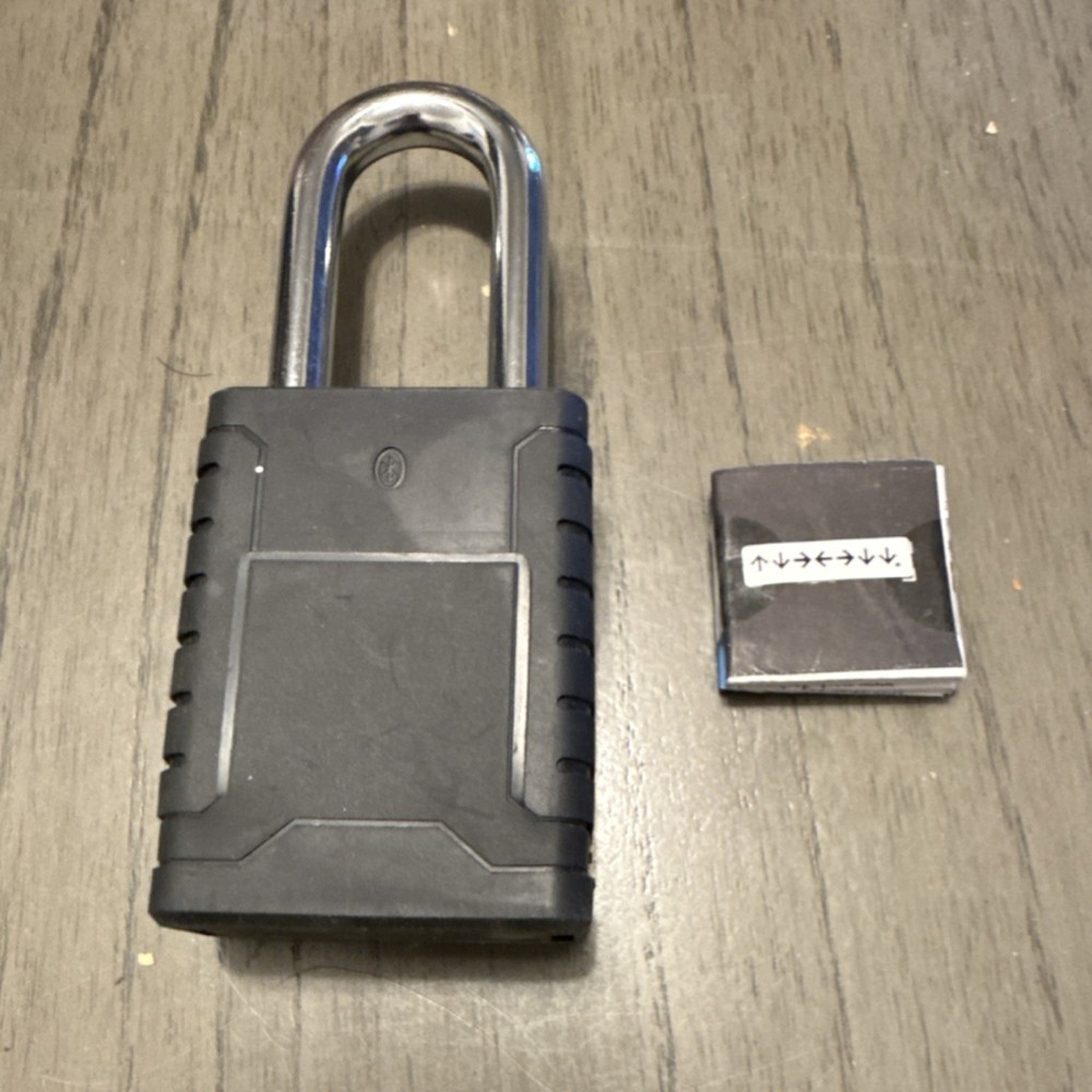Master Lock 4400 Bluetooth Keyless Padlock Black Steel Matte Finish