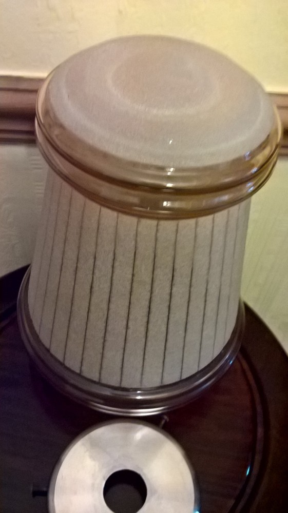 vintage 1950s ceiling glass light shade