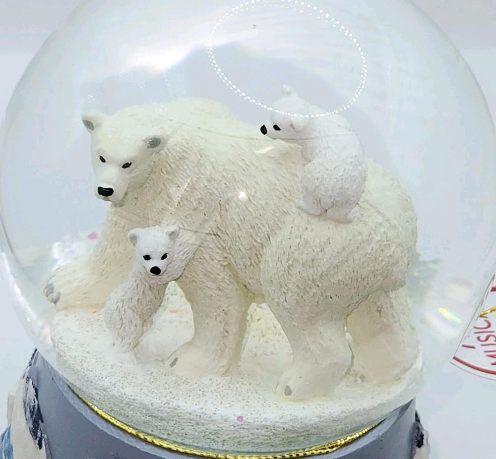 Polar Bear Holiday Snow Globe