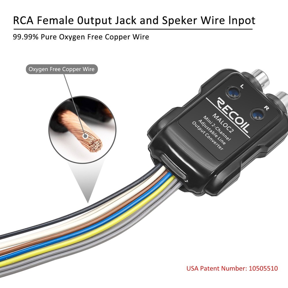 RECOIL MALOC2 2-Channel Adjustable Micro Line Output Converter