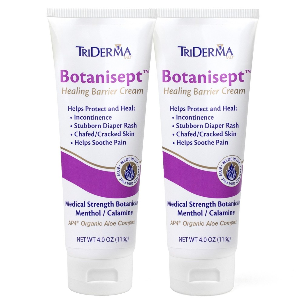 TriDerma Botanisept Healing Barrier Ointment 4 oz, 2 PACK VALUE BUNDLE