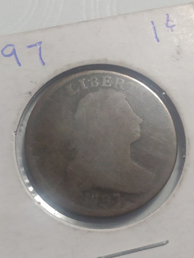 Large cent 1797 circulated tough date
