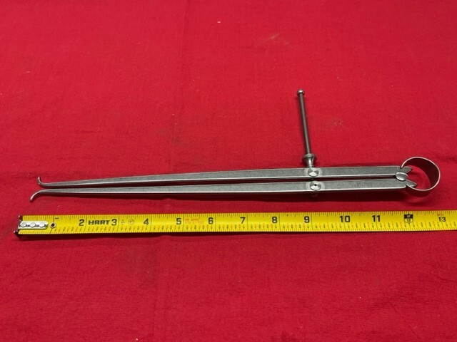 Starrett 73A-12 Yankee Spring-Type Inside Caliper, 12" Size, Solid Nut IN STOCK