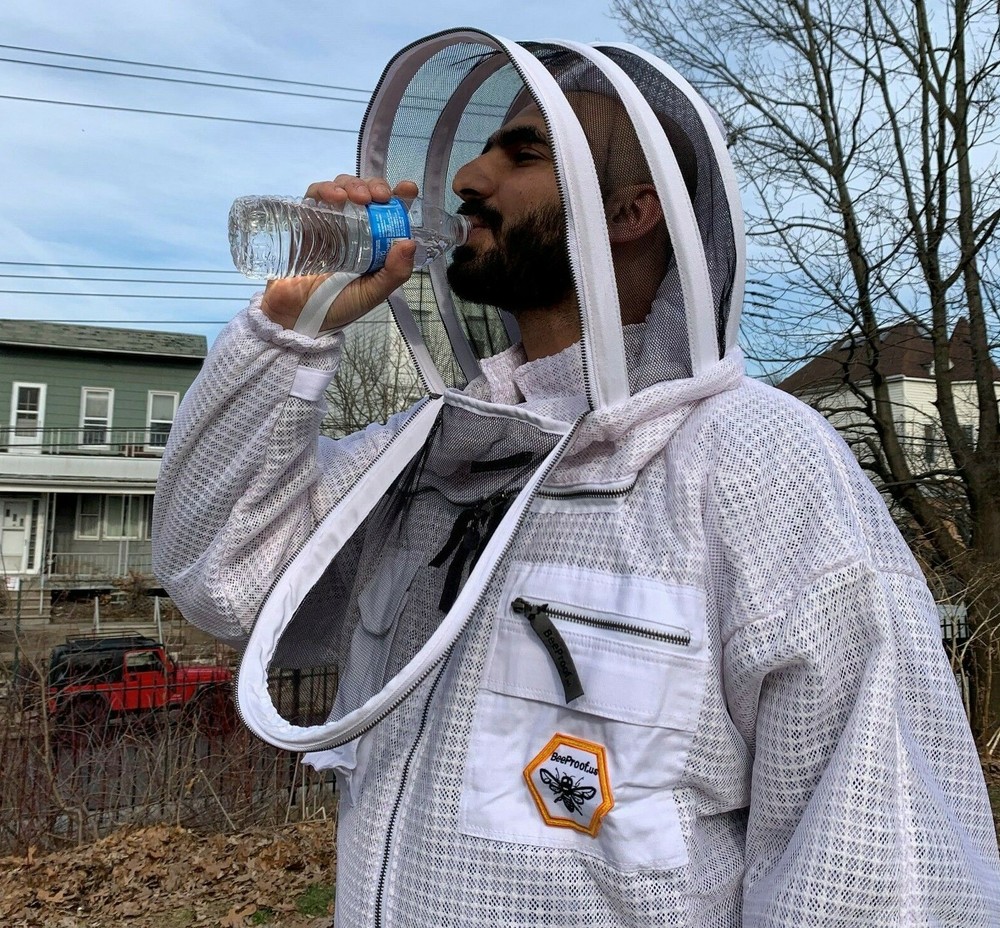 Beekeeper Ultra Ventilated 3 layer mesh Beekeeping Jacket Bee Hat Veil XL