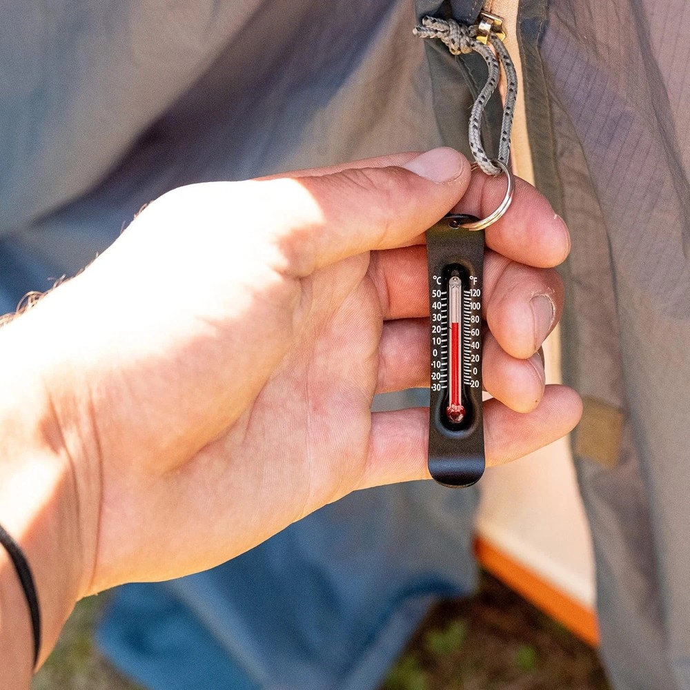 Brrr-Ometer - Snowsport Zipper Pull Thermometer for Jacket, Parka, or Backpack |