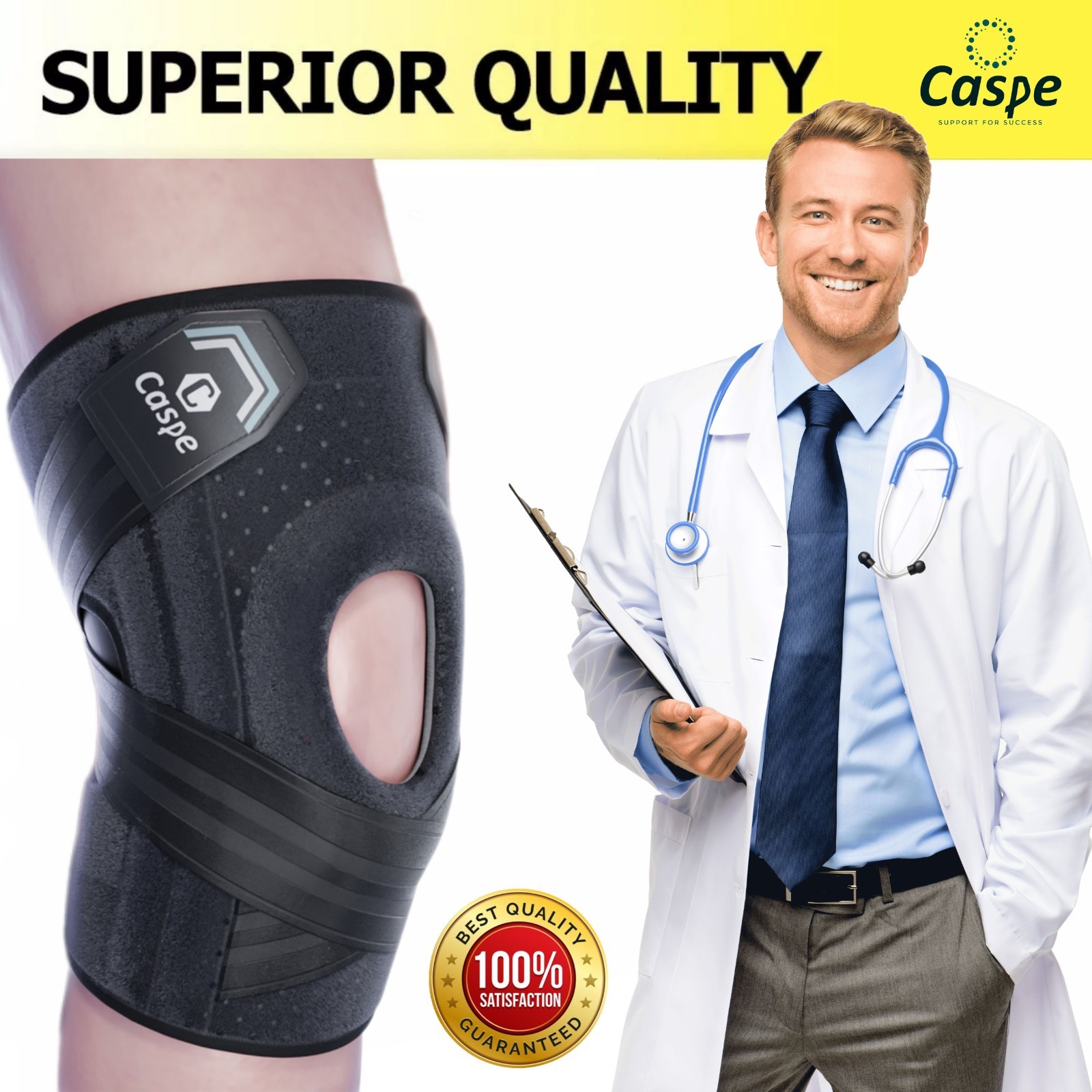 Knee Brace Adjustable Compression Support for Sport Joint Pain Arthritis Relief