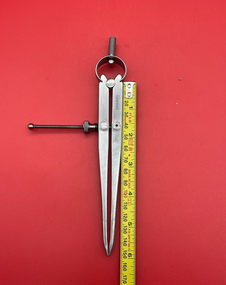 Starrett 83A-6 Yankee Spring-Type Dividers Solid Nut 6" IN STOCK