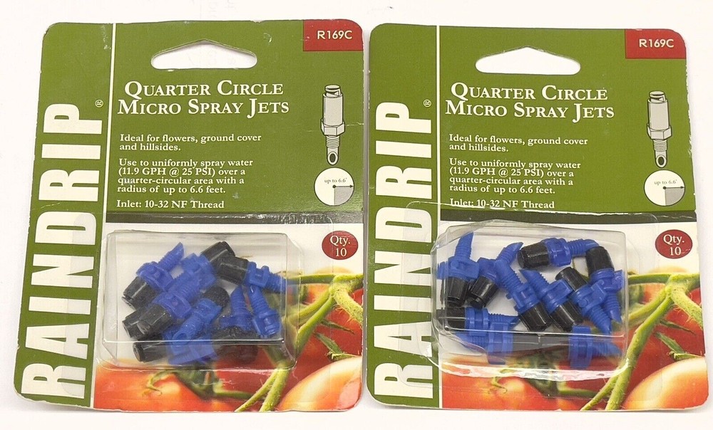 2 Raindrip Quarter Circle Micro Spray Jet R169C