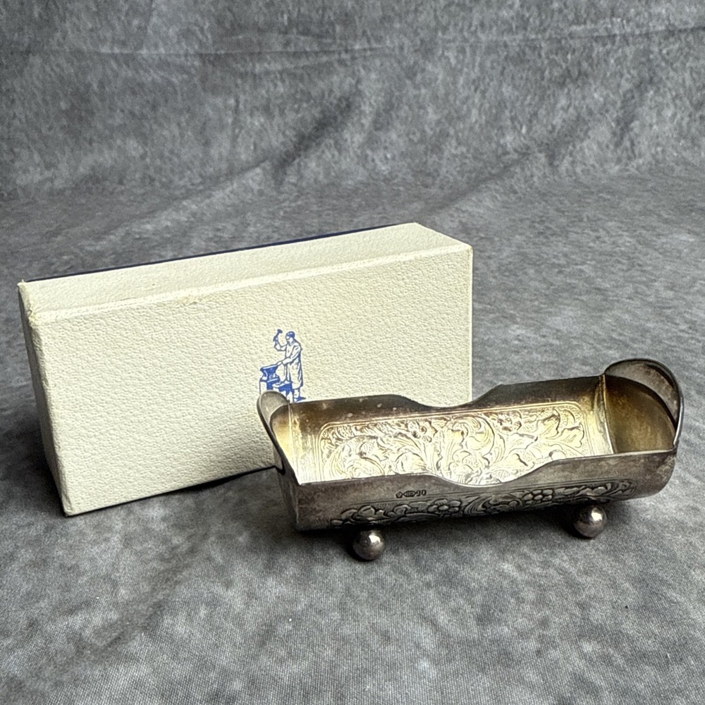 Vintage Dutch Silverplate Toothpick Holder Hendrik Hooijkaas