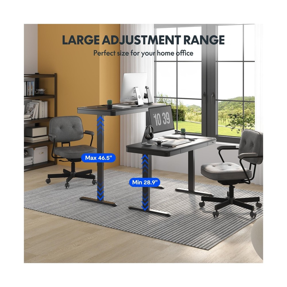 FLEXISPOT Comhar Electric Standing Desk with Drawer Desktop & Adjustable Fram...