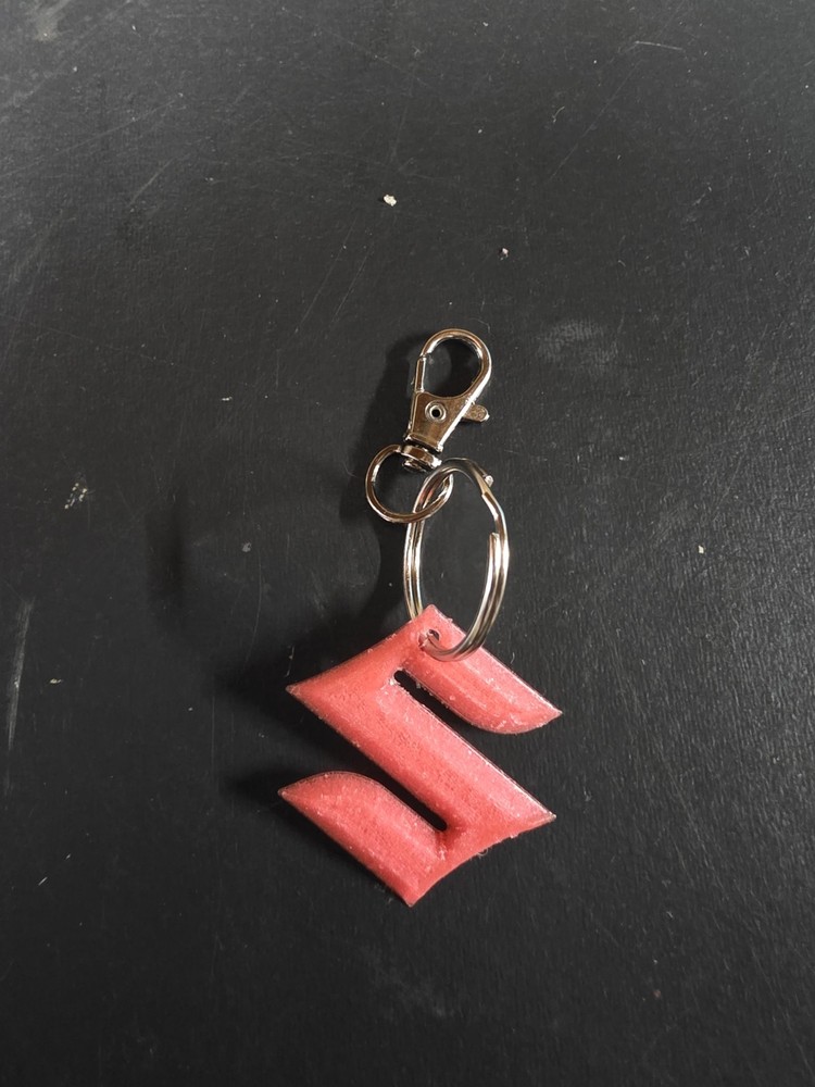 Suzuki Keychain Red Glow In The Dark