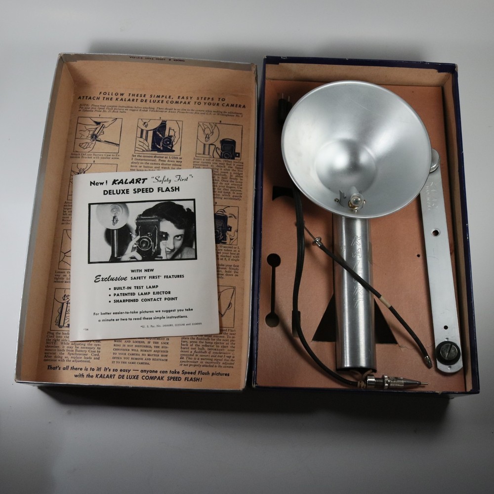 Kalart DE LUXE SPEED FLASH Unit with Box and Manual
