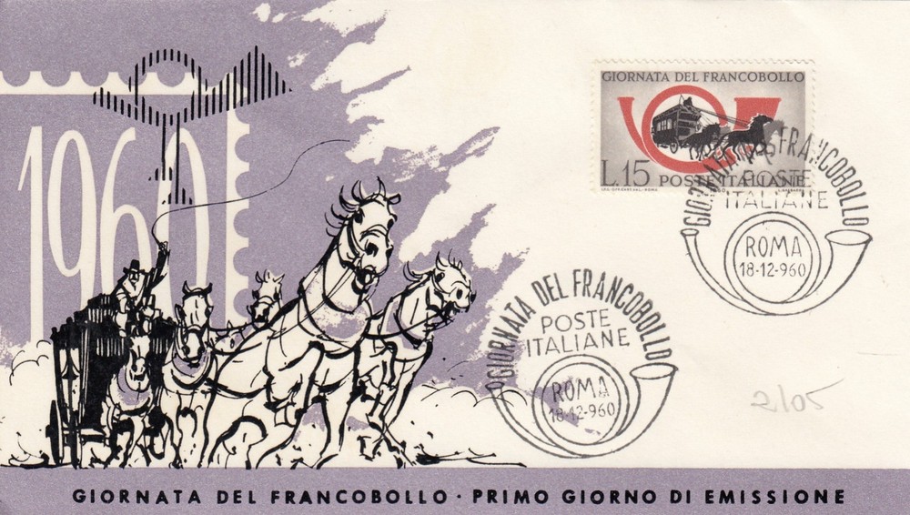 18/12/1960- 1 FDC FIRST DAY "2^ STAMP DAY" (L2105)