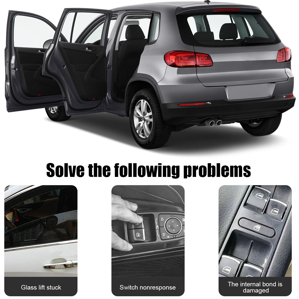 Master Power Window Switch Front Left Driver for VW Passat Tiguan Jetta Golf CC