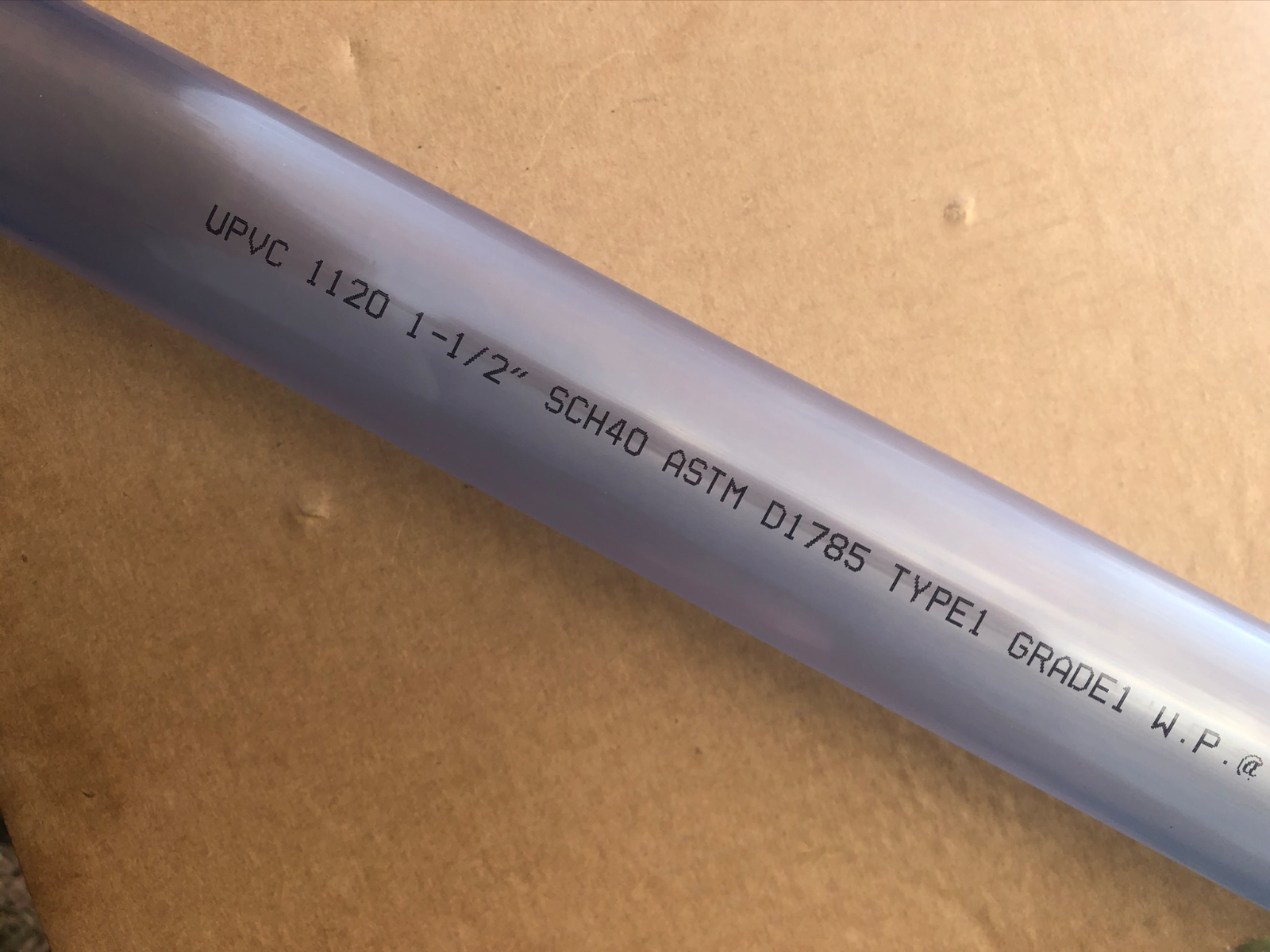 1/2" to 8" Diameter: Clear PVC Pipe, sch40 *Choose Your Length up to 10 FT Long!