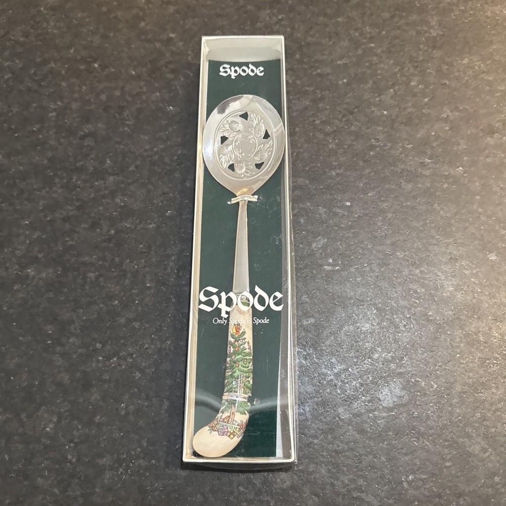 Christmas Tree Spode Vegetable Spoon Brand New Never Used