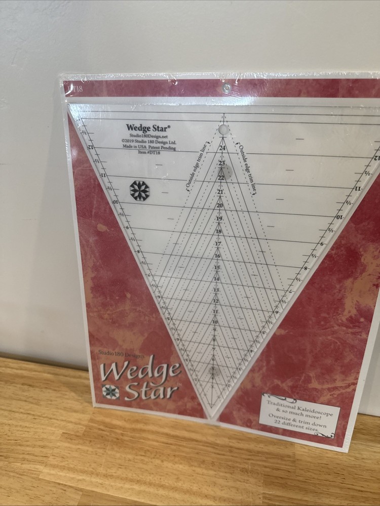 Wedge Star Ruler- Deb Tucker Studio 180