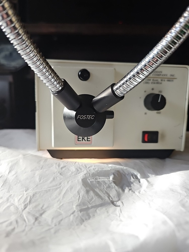 Fostec EKE 8300-12 Light Source With Dual Flexible Fiber Optic Attachment