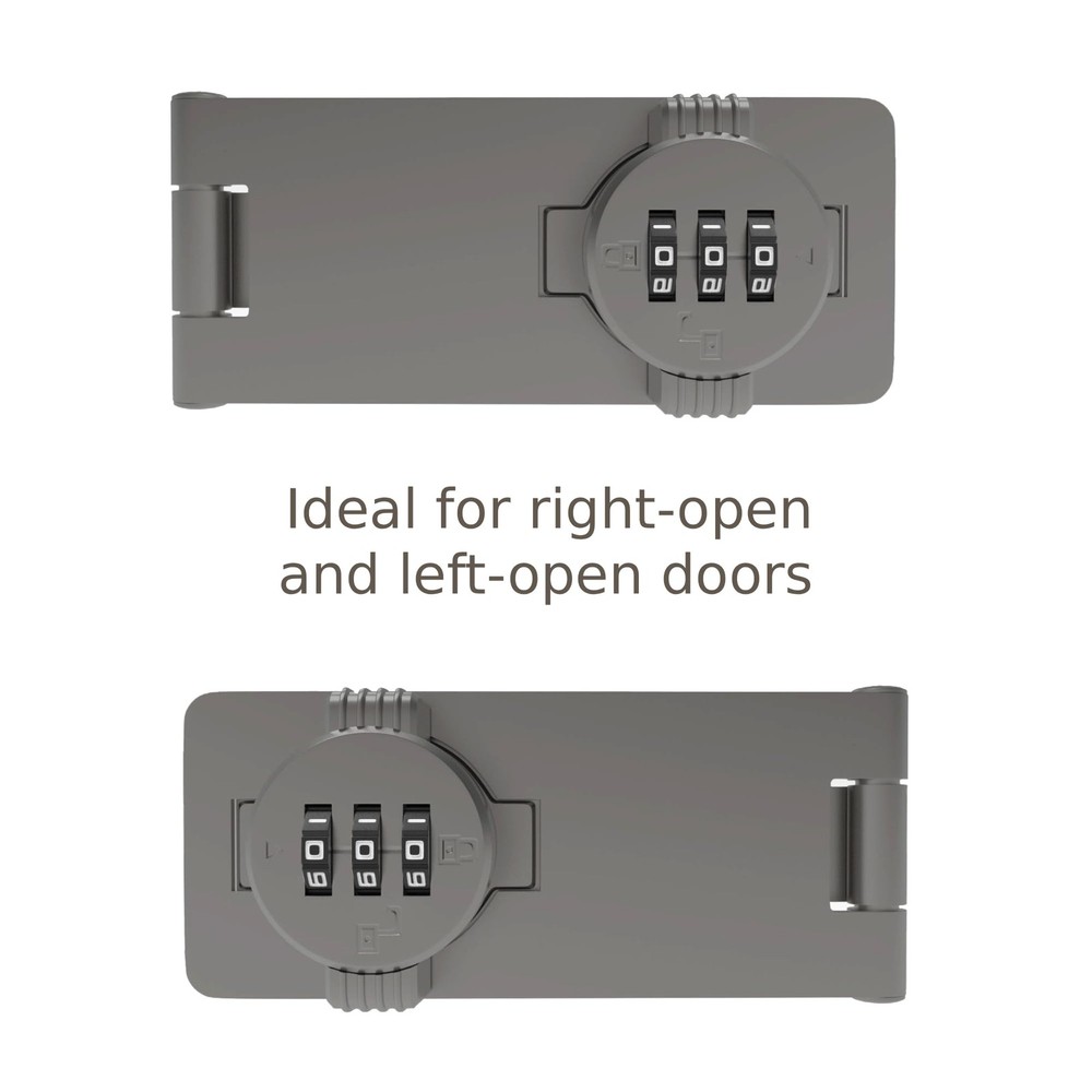 Keyless Combination Lock – 3-Digit Combination Lock for Cabinet Doors – Twist...