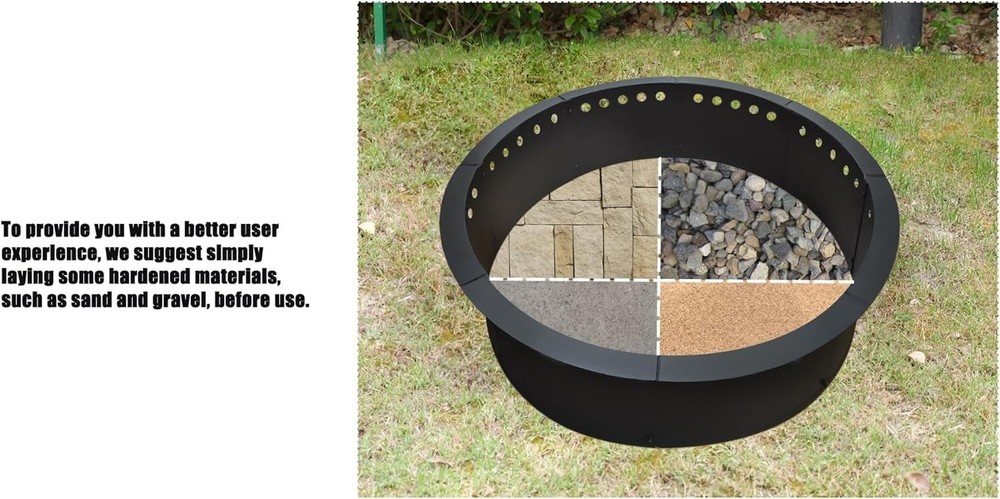 High-Quality 35-Inch Smokeless Fire Pit Insert - Ideal for Camping and Backyard