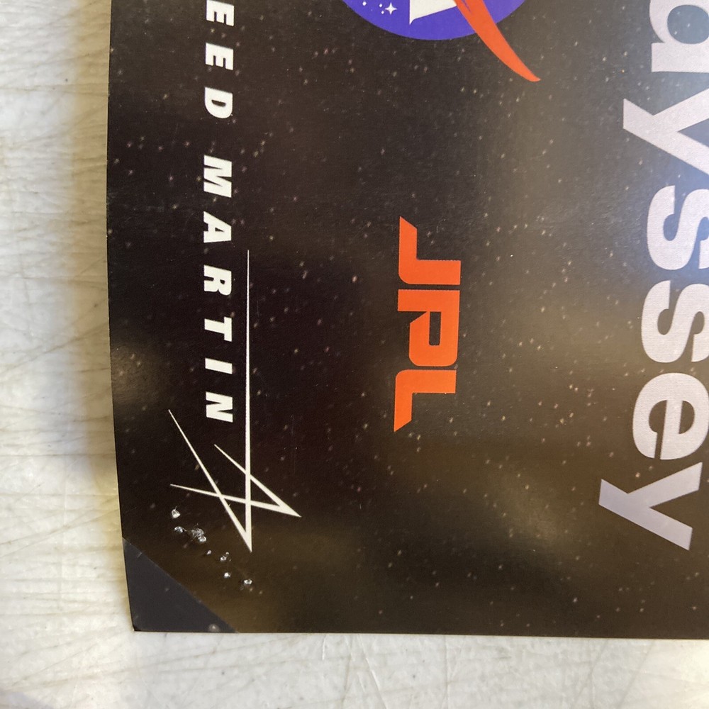 Lockheed Martin Mars Odyssey poster Vintage 2001