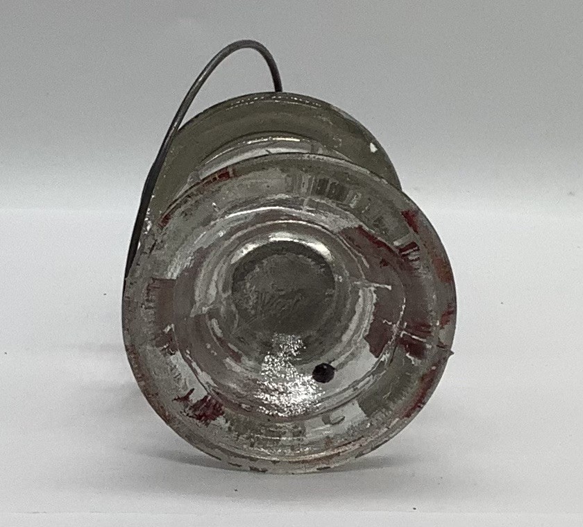 Vintage Glass Railroad Lantern Candy Container