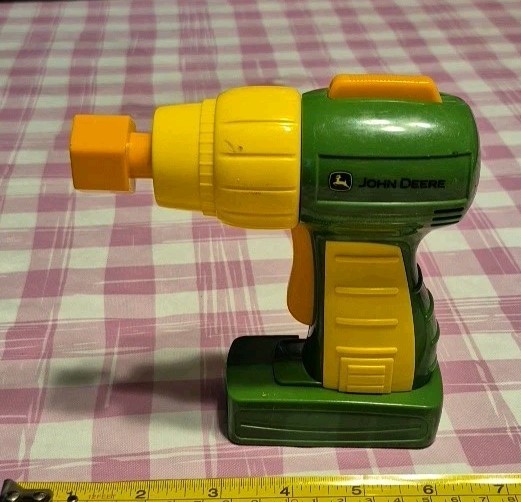 John Deere REPLACEMENT Drill Pretend Construction Toy Working Condition