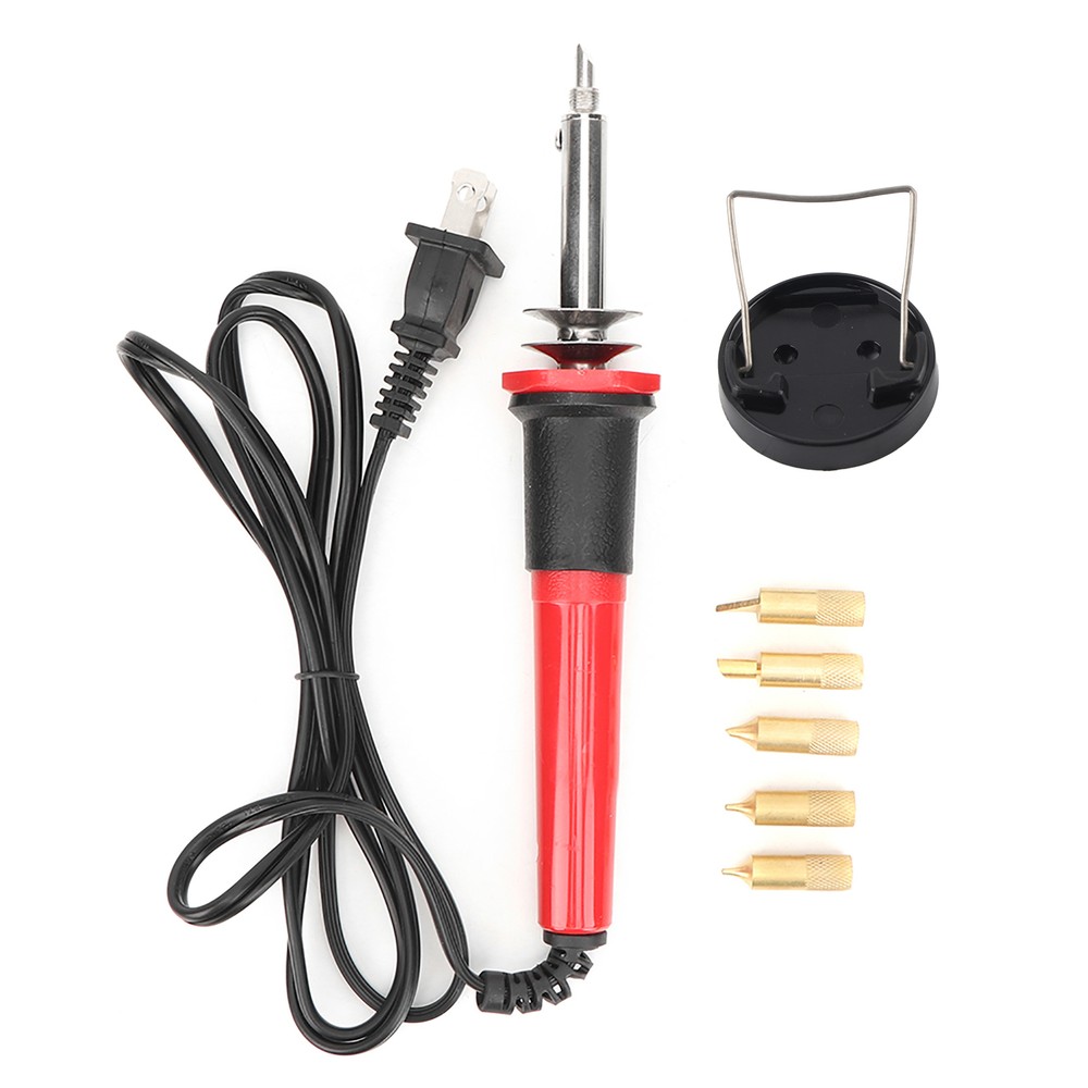 (US 110V)7 Pcs Wood Burning Kit Electric Pyrography Pen Variable Temperature