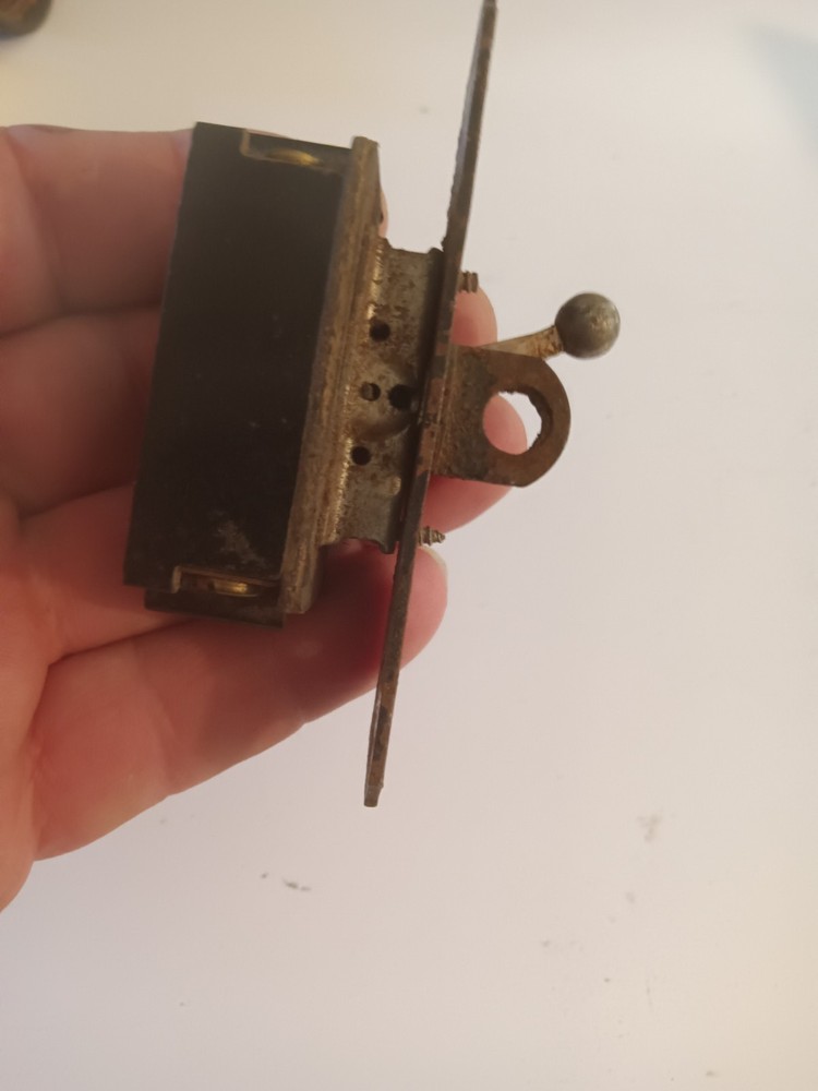 Vintage CH Two Position On Off Electric Switch With Locking Plate