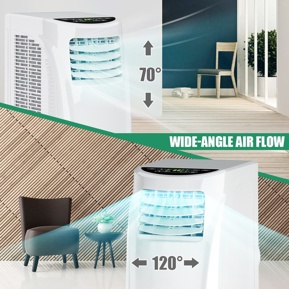 8,000 BTU Portable Air Conditioner & Dehumidifier Function Remote w/Window Kit