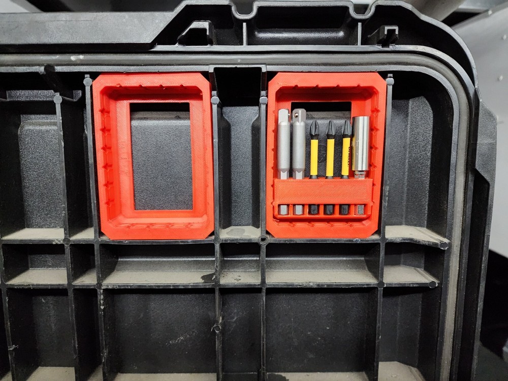 Milwaukee Packout Rolling Toolbox Lid Bit Holder Frame Upper - Red *Canada*