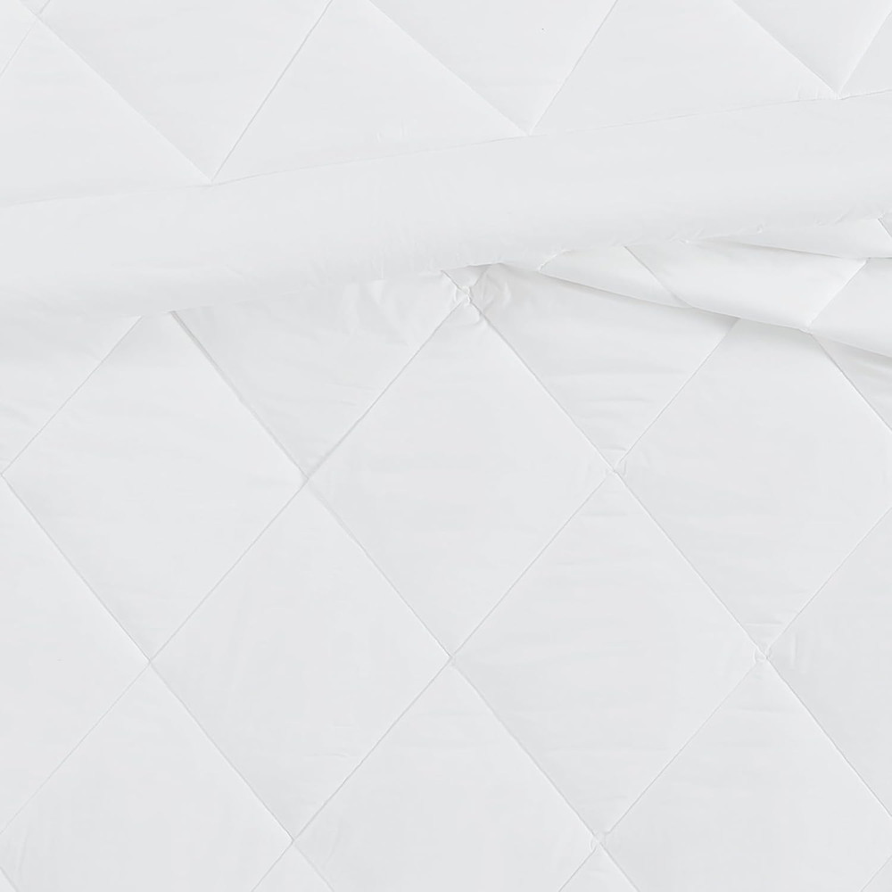 Solid Percale White Twin/Twin XL 2 Piece Comforter Set