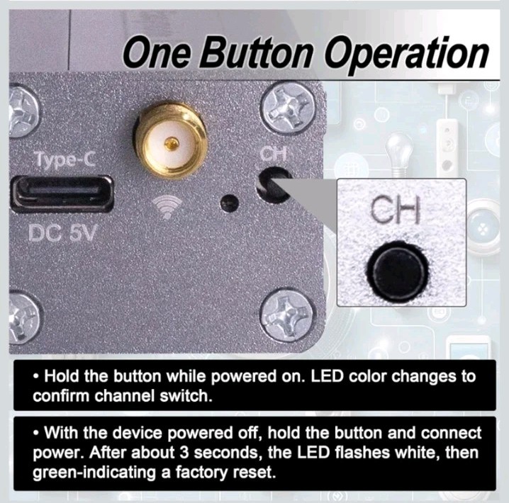 2.4G Wireless DMX Controller,Compact Transceiver w/ Wi-Fi/Bluetooth Connectivity