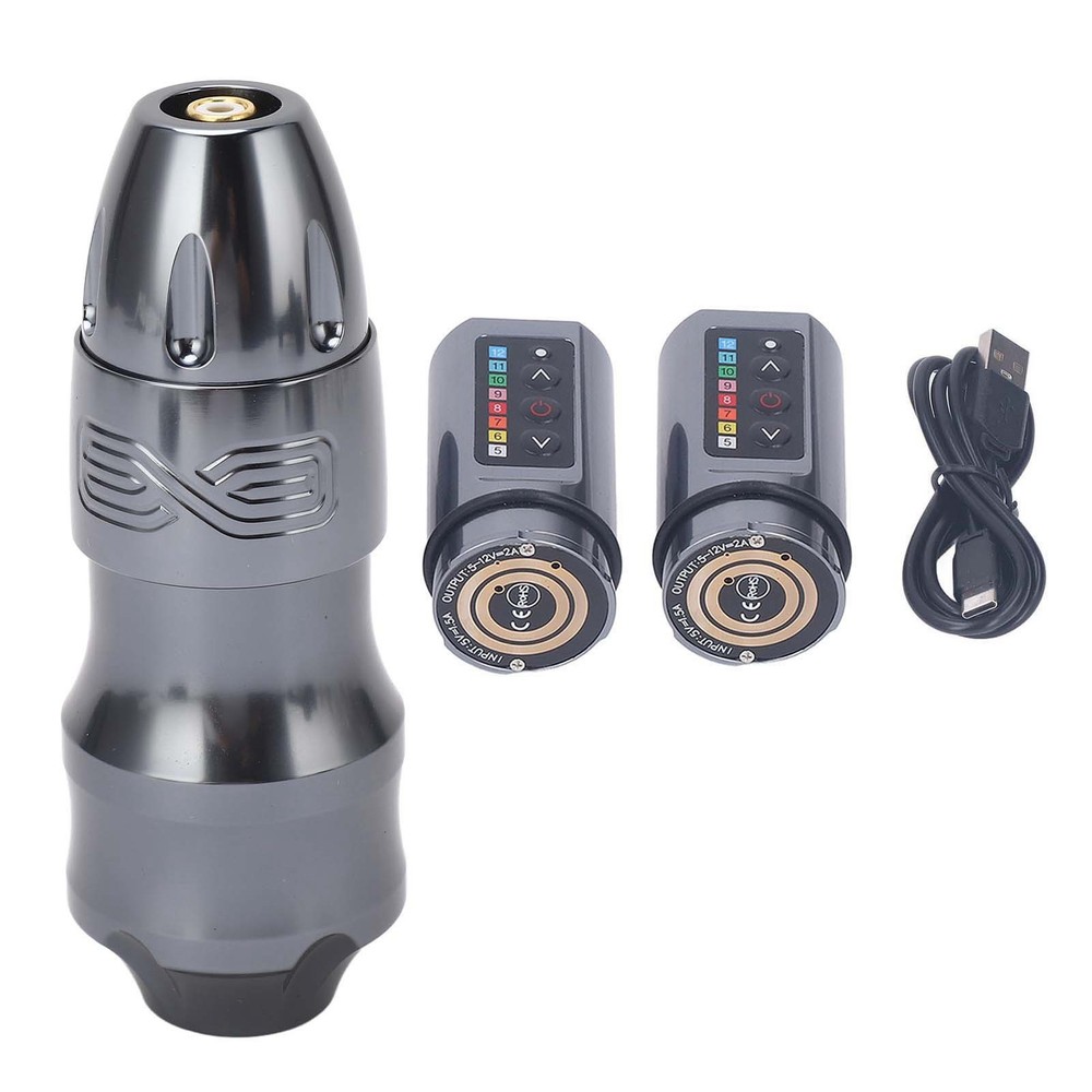 2400mAh Wireless Tattoo Machine 4mm Stroke Coreless Rechargeable