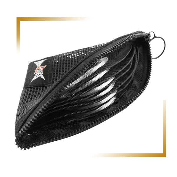 HERCULES Pre-Tied Loop Fly Fishing Leader Nylon 6 Pack W/ Tapered Leader Wallet