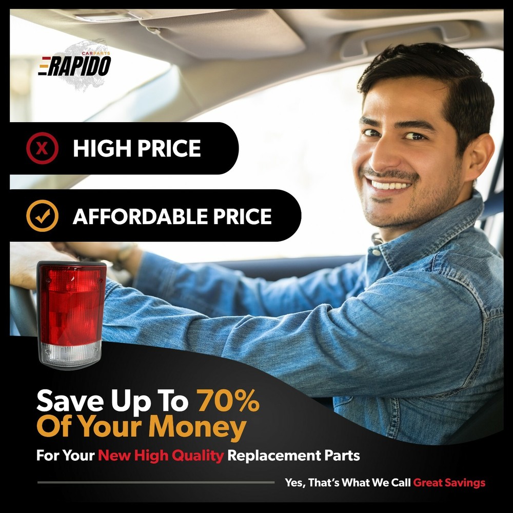 Tail Light Brake Lamp Driver Side For 1995-2014 Ford E-150 E-250 E-350 Econoline