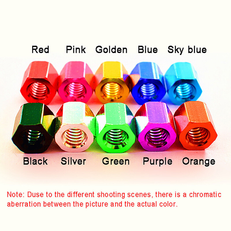 M6 Aluminium Alloy Threaded Standoff Spacers Hex Nuts Stud Sleeving Connector