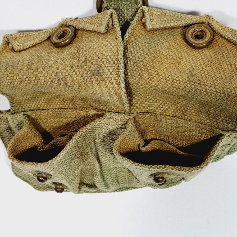 WWII British Military Pattern 37 Enfield Ammo Pouch ~ OD